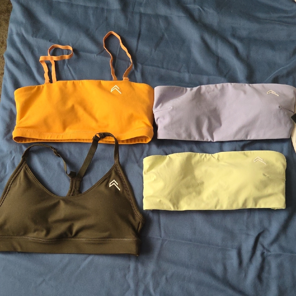 Oner Active Bandeau & Bralette Tops - Orange, Lavender, Lemon, Olive